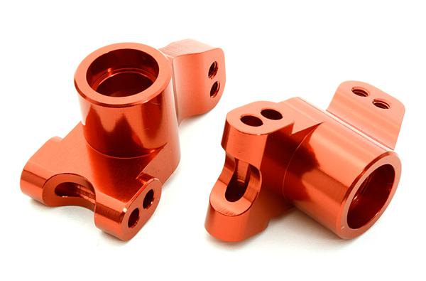 C26742RED Billet Machined Rear Hub Carriers for HPI 1/10 Jumpshot MT, SC & ST - Image 1