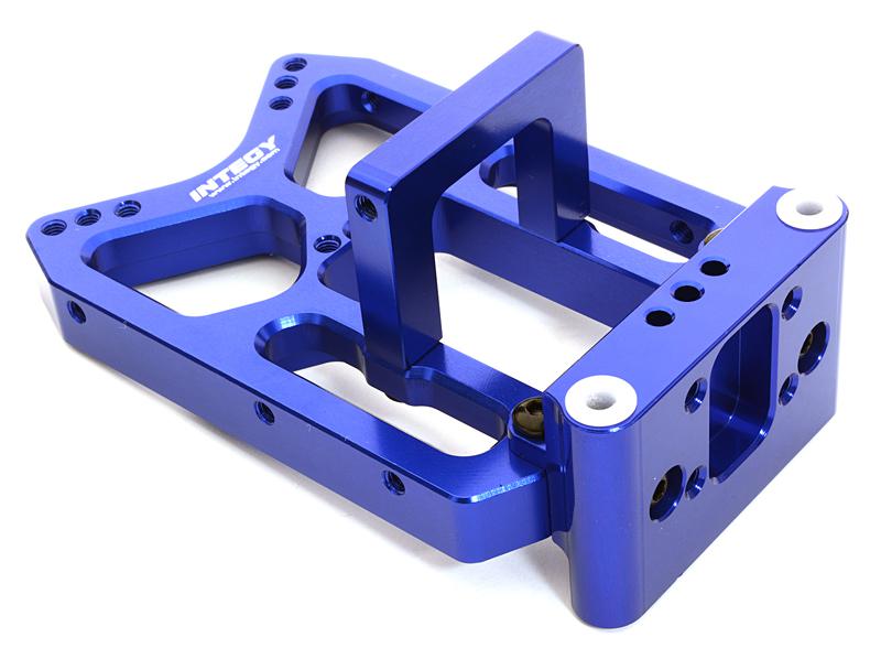 C26744BLUE Billet Machined Front Shock Tower for HPI 1/10 Jumpshot MT, SC & ST - Image 1