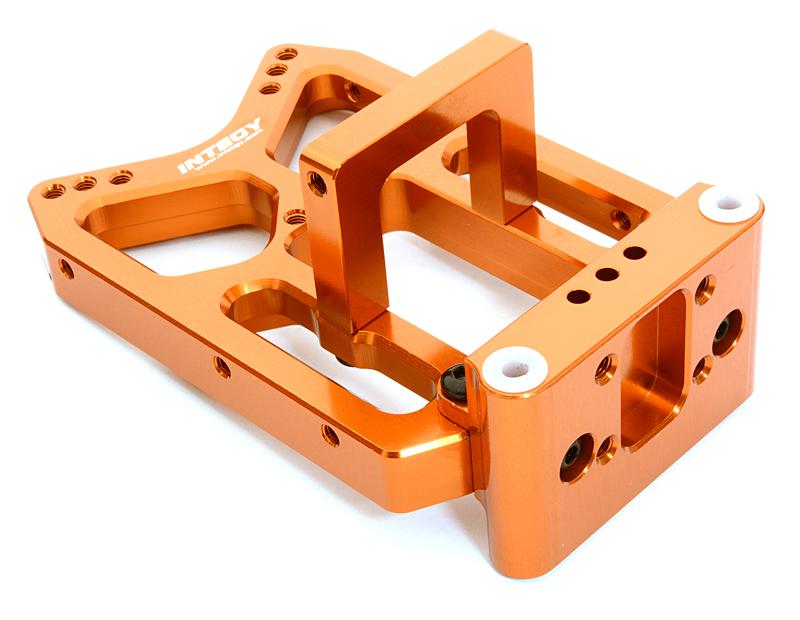 C26744ORANGE Billet Machined Front Shock Tower for HPI 1/10 Jumpshot MT, SC & ST - Image 1
