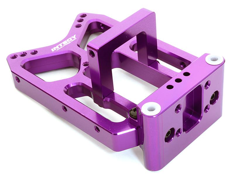 C26744PURPLE Billet Machined Front Shock Tower for HPI 1/10 Jumpshot MT, SC & ST - Image 1