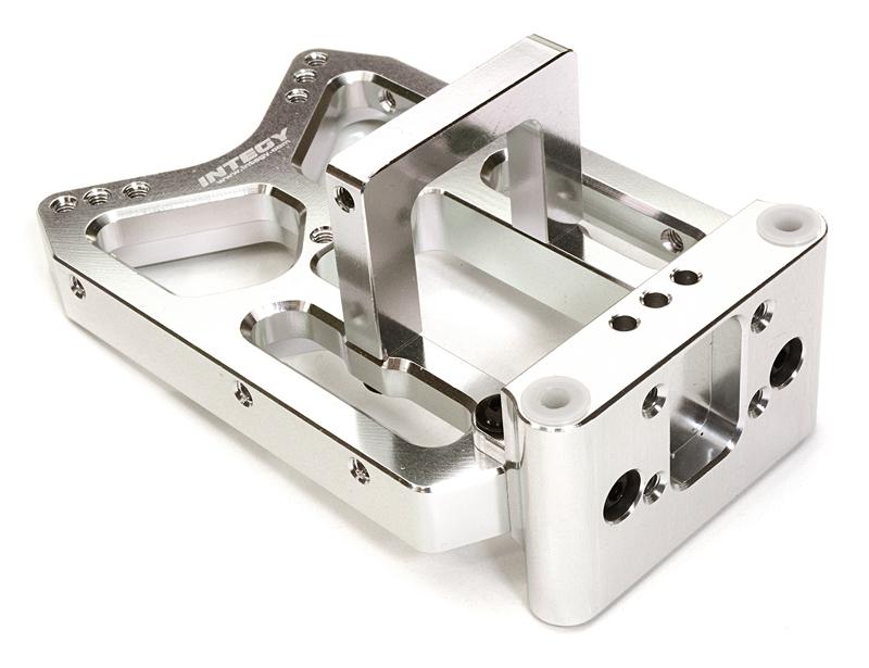 C26744SILVER Billet Machined Front Shock Tower for HPI 1/10 Jumpshot MT, SC & ST - Image 1