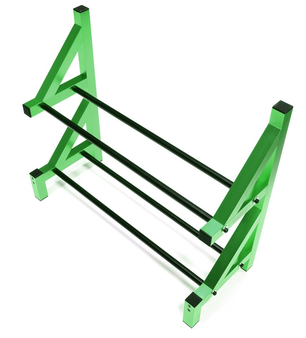 C26749GREEN Wheel & Tire Storage Rack 17x6x14 Inch for 1/10 & 1/8 Scale - Image 1