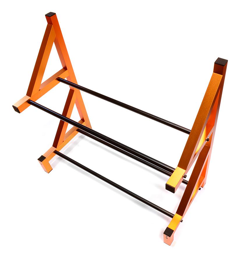 C26750ORANGE Wheel & Tire Storage Rack 19x8x17.5 Inch for 1/8 & 1/5 Scale - Image 1