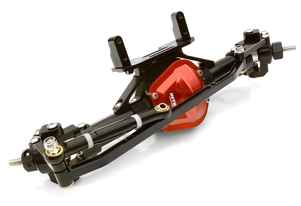 C26755BLACK Complete Billet Machined T7 Front Axle for Axial SCX-10, Dingo, Honcho & Jeep - Image 1