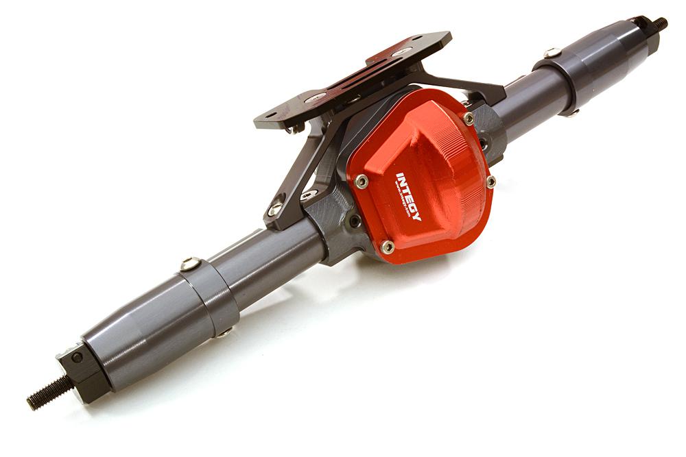 C26756GUN Complete Billet Machined T7 Rear Axle for Axial SCX-10, Dingo, Honcho & Jeep - Image 1