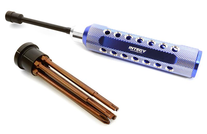 C26758BLUE QuickPit 8pcs Set, 7.0 Socket Hex, Allen (1.5 2.0 2.5 3.0), Flat & Phillips - Image 1