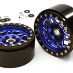 Billet Machined 12 Spoke Off-Road 2.2 Size Wheel (2) for 1/10 Rock Crawler