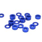Billet Machined 16pcs Aluminum M3x6 Washer Spacer (0.5, 1, 2, 3mm)