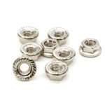 M4 Size Serrated 4mm Wheel Nut Flanged 8pcs for Most 1/10 Scale