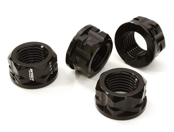 C26781BLACK Serrated 17mm Hex Wheel Nut (4) for Most 1/8 Buggy, Truggy, SC & Monster Truck - Image 1