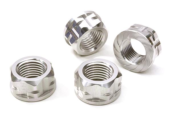 C26781SILVER Serrated 17mm Hex Wheel Nut (4) for Most 1/8 Buggy, Truggy, SC & Monster Truck - Image 1