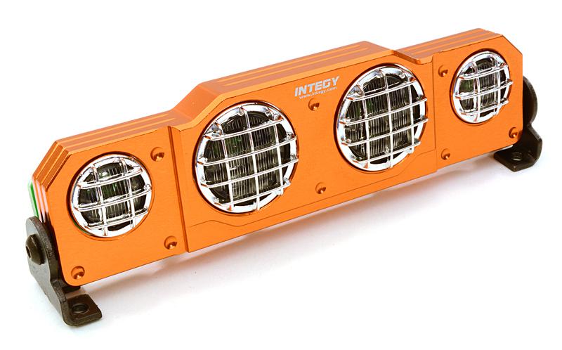 C26798ORANGE Realistic Roof Top SMD LED Spot Light 113x19x29mm for 1/10 Scale Crawler - Image 1