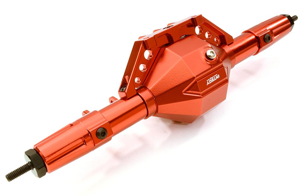 C26800RED Complete Machined T8 Rear Axle for Axial 1/10 SCX-10, Dingo, Honcho & Jeep - Image 1