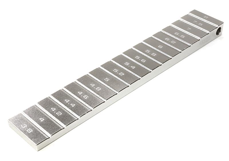C26804SILVER Professional Ride Height Gauge for Drift & TC (3.8-to-8mm) - Image 1