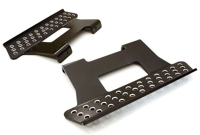 C26808BLACK Billet Machined T3 Side Step (2) Kit for SCX-10, Dingo, Honcho & Jeep - Image 1