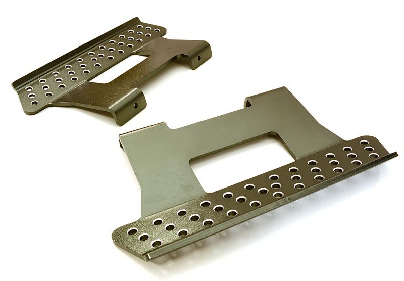 C26808GUN Billet Machined T3 Side Step (2) Kit for SCX-10, Dingo, Honcho & Jeep - Image 1