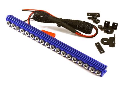 Billet Machined T12 Realistic Roof Top White LED (18) Spot Light Set W=148mm