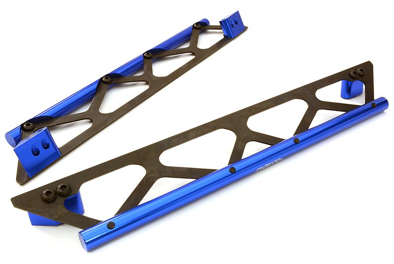 C26834BLUE Machined Side Protection Nerf Bars for Traxxas X-Maxx 4X4 7723 - Image 1