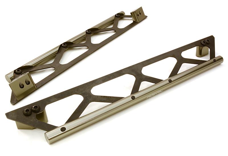 C26834GREY Machined Side Protection Nerf Bars for Traxxas X-Maxx 4X4 7723 - Image 1
