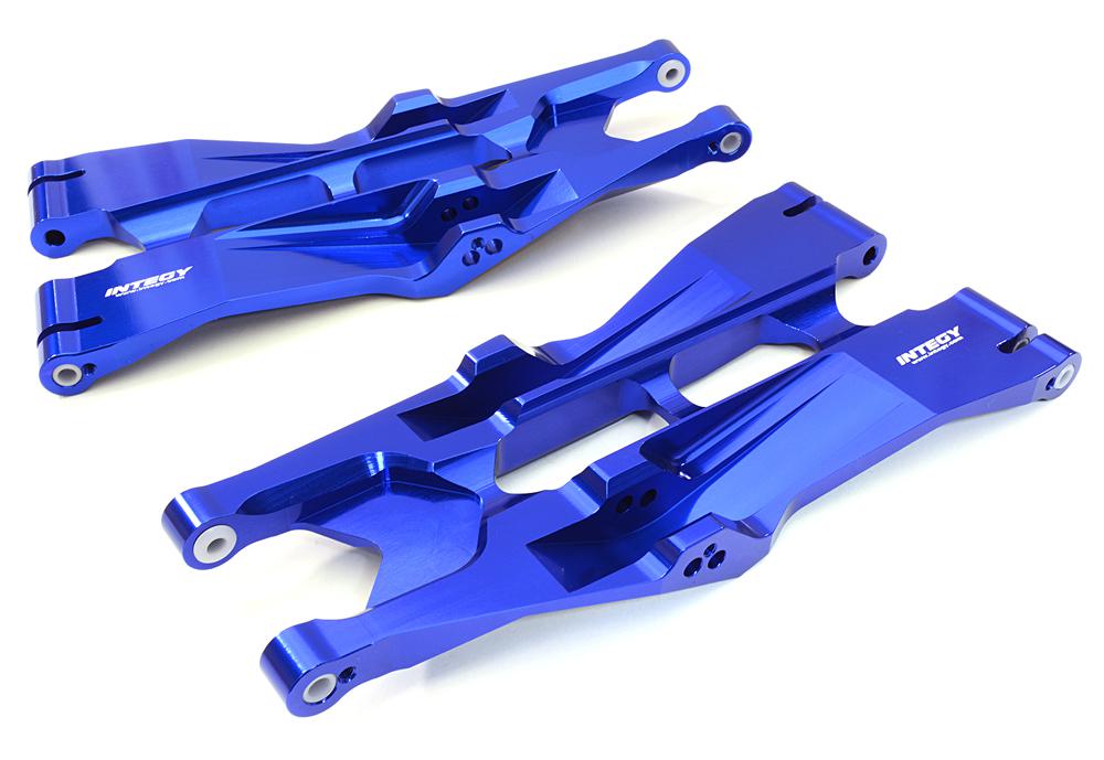 C26837BLUE Blue Billet Machined Lower Suspension Arms for Traxxas X-Maxx 4X4 7731 - Image 1
