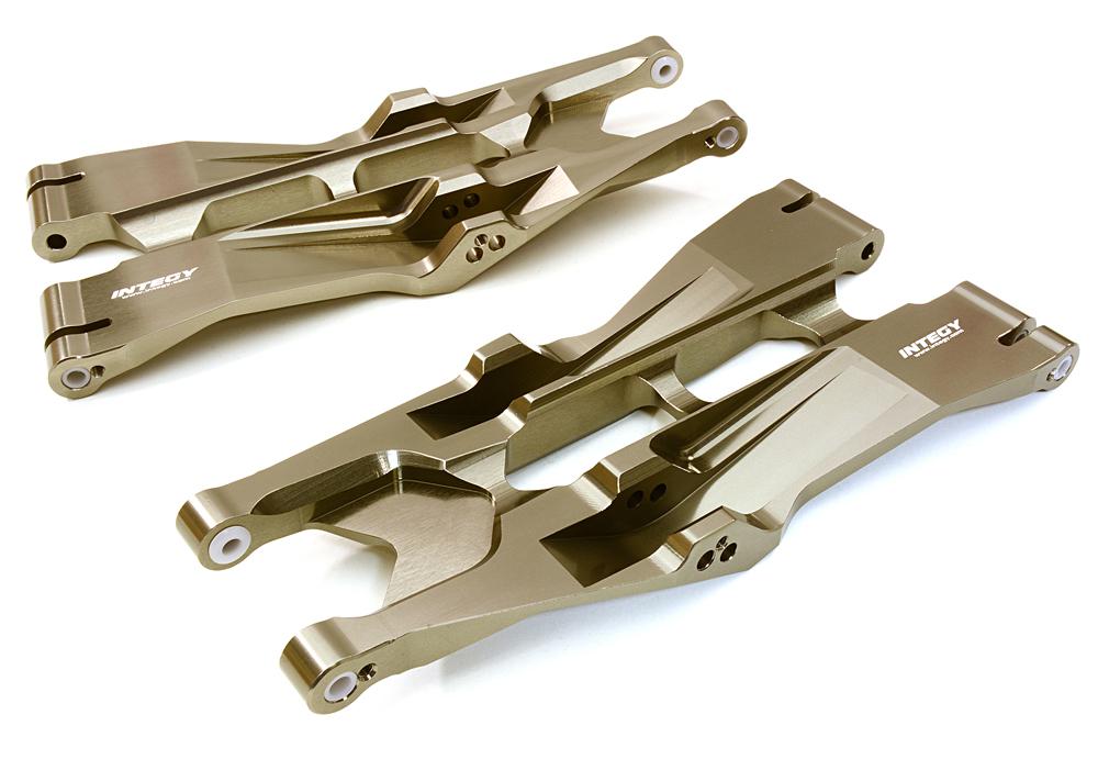 C26837GREY Billet Machined Lower Suspension Arms for Traxxas X-Maxx 4X4 7731 - Image 1
