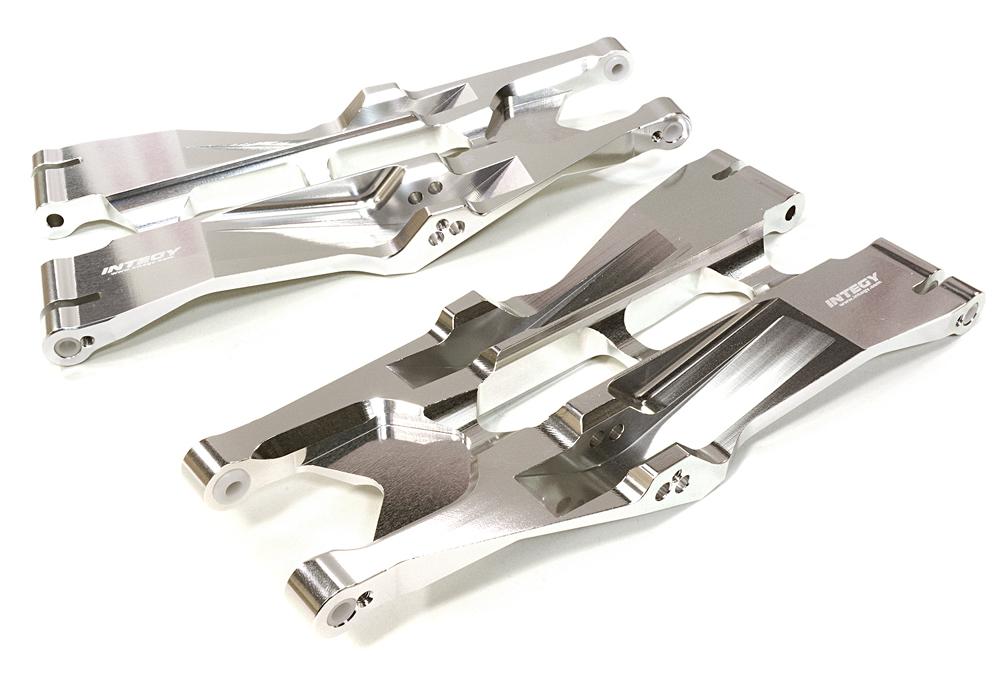 C26837SILVER Silver Billet Machined Lower Suspension Arms for Traxxas X-Maxx 4X4 7731 - Image 1
