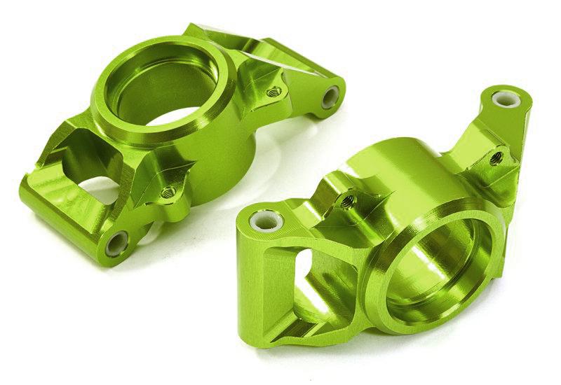 C26839GREEN Machined Rear Hub Carriers for Traxxas X-Maxx 4X4 Req. 20x27x4mm Bearings 7752 - Image 1