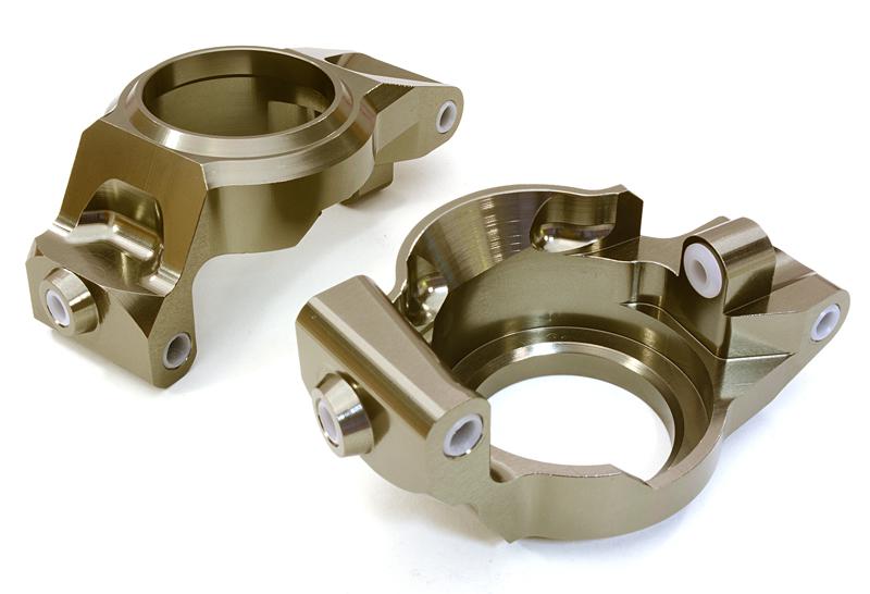 C26840GREY Grey Billet Machined Caster Blocks for Traxxas X-Maxx 4X4 Upgrade 7732 - Image 1