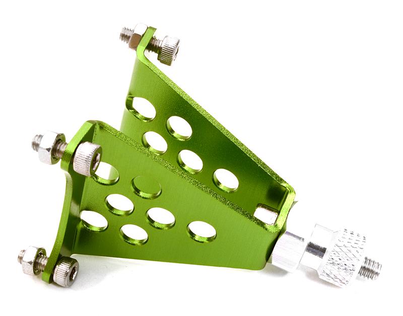 C26844GREEN Machined Alloy Spare Tire Mount w/12mm Hex for 1/10 Scale Rock Crawler - Image 1