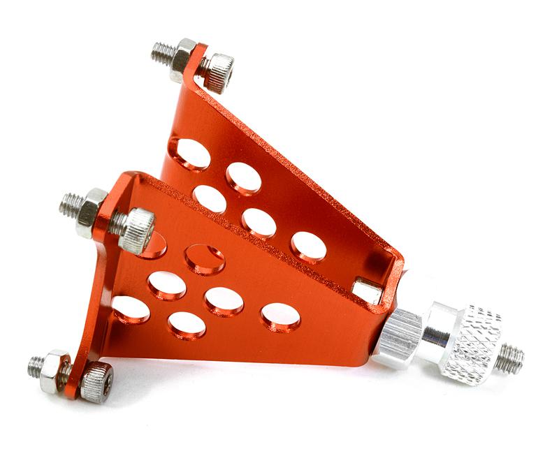 C26844RED Machined Alloy Spare Tire Mount w/12mm Hex for 1/10 Scale Rock Crawler - Image 1