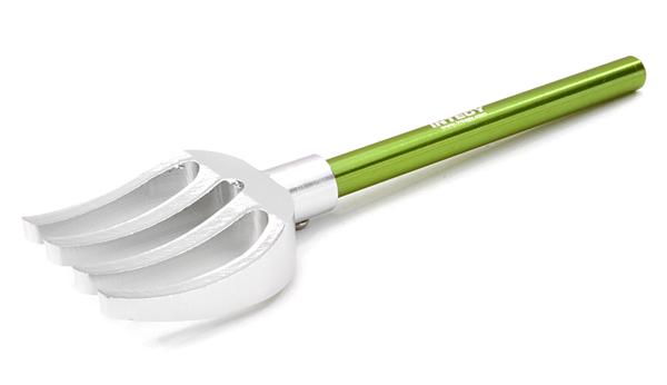 C26851GREEN 1/10 Model Scale 4 Teeth Digging Fork for Off-Road Crawler - Image 1