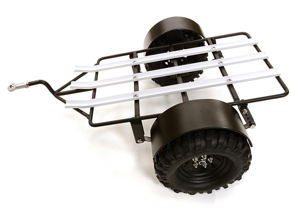 C26860 Realistic Leaf Spring Motorcycle Trailer Kit for 1/10 Scale RC - Image 1