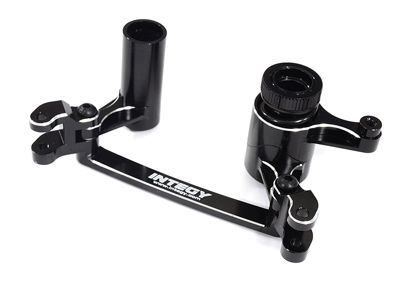 C26867BLACK Billet Machined Steering Bellcrank Set for Axial 1/8 Yeti XL Rock Racer Buggy - Image 1