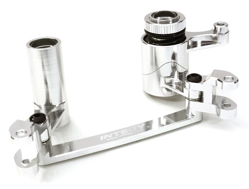 C26867SILVER Billet Machined Steering Bellcrank Set for Axial 1/8 Yeti XL Rock Racer Buggy - Image 1