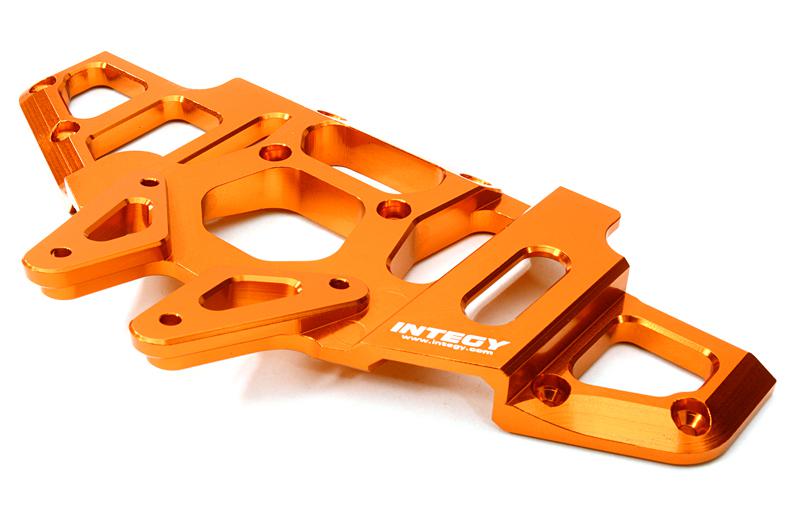 C26868ORANGE Billet Machined Front Clip for Axial 1/8 Yeti XL Rock Racer Monster Buggy - Image 1