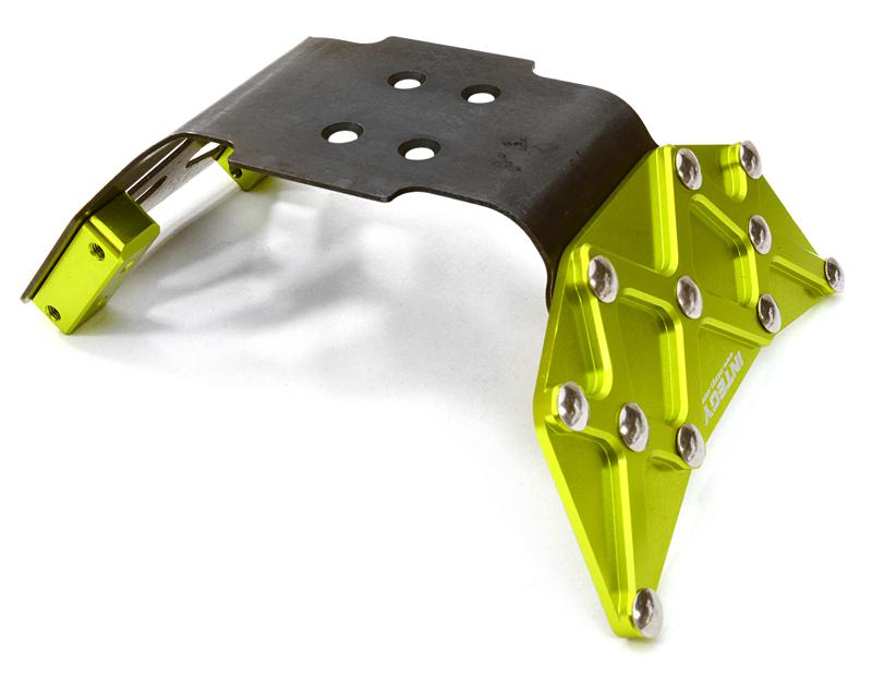 C26873GREEN Billet Machined Front Skid Plate for HPI 1/10 Jumpshot MT - Image 1