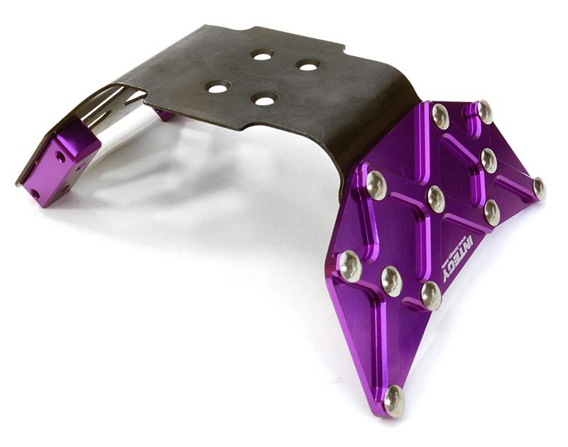 C26873PURPLE Billet Machined Front Skid Plate for HPI 1/10 Jumpshot MT - Image 1