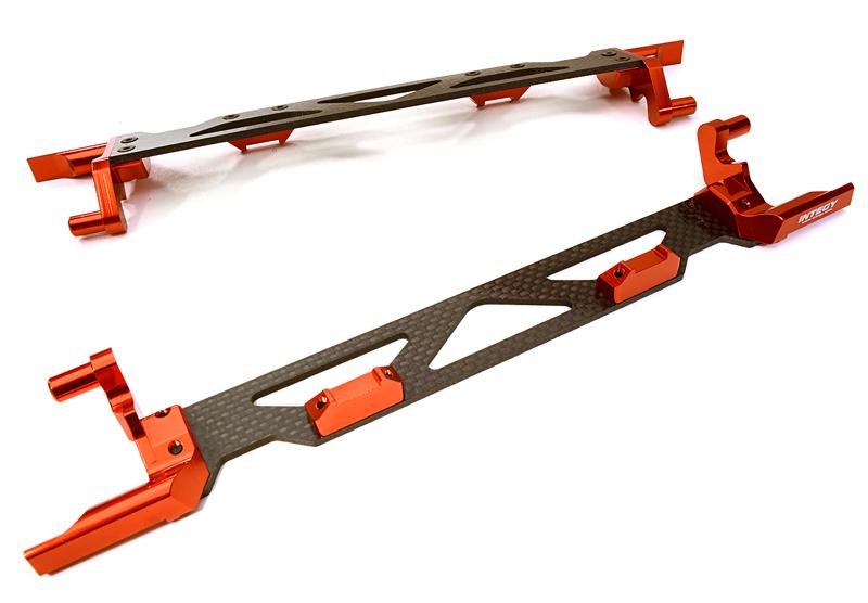 C26878RED Machined Alloy & Composite Battery Hold-Down Plate for Traxxas X-Maxx 4X4 7719 - Image 1