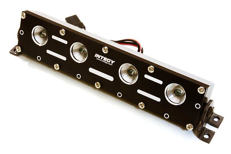 C26889BLACK Realistic Roof Top LED Light Bar w/Metal Housing 125x18x27mm for 1/10, 1/8 & 1/5 - Image 1