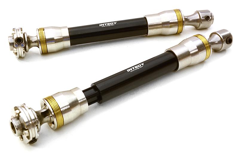 C26891BLACK Billet Machined Stainless Steel Center Drive Shafts for Axial 1/10 Wraith 2.2 - Image 1