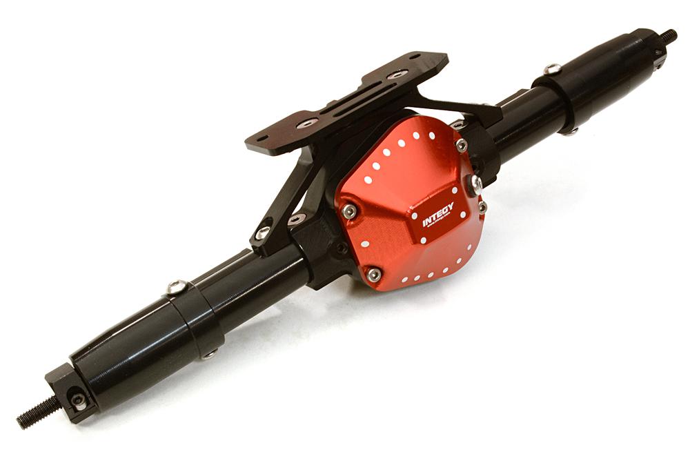 C26904BLACK Complete Billet Machined T10 Rear Axle for Axial 1/10 SCX-10 Dingo Honcho & Jeep - Image 1