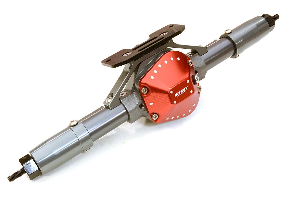 C26904GUN Complete Billet Machined T10 Rear Axle for Axial 1/10 SCX-10 Dingo Honcho & Jeep - Image 1