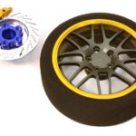 Billet Machined Alloy 16 Spoke Steering Wheel Set for Traxxas Radio Transmitter