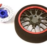 Billet Machined Alloy 20 Spoke Mesh Steering Wheel Set for Traxxas Radio