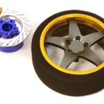 Billet Machined Alloy 5 Spoke Steering Wheel Set for Traxxas Radio Transmitter