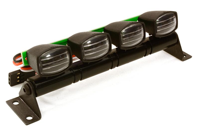 C26914WHITE Realistic Roof Top SMD LED Light Bar 108x20x30mm for 1/10 Scale Crawler - Image 1