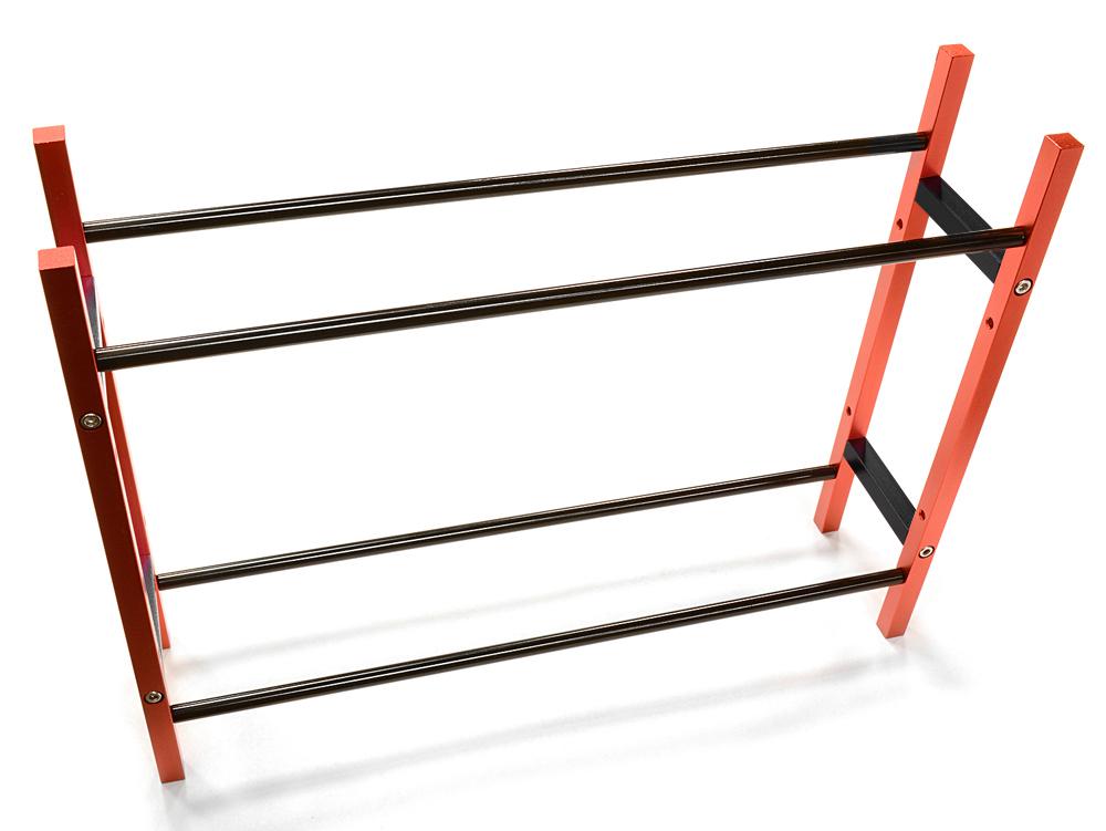 C26924RED Wheel & Tire Storage Rack 10.5x2.5x8 Inch for 1/10 & 1/8 Scale - Image 1