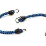 1/10 Model Scale 4x100mm Bungee Elastic Cord Strap w/ Hooks for Off-Road Crawler