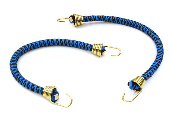 C26930GOLDBLUE 1/10 Model Scale 4x100mm Bungee Elastic Cord Strap w/ Hooks for Off-Road Crawler - Image 1