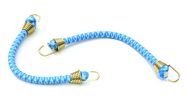 C26930GOLDCYAN 1/10 Model Scale 4x100mm Bungee Elastic Cord Strap w/ Hooks for Off-Road Crawler - Image 1